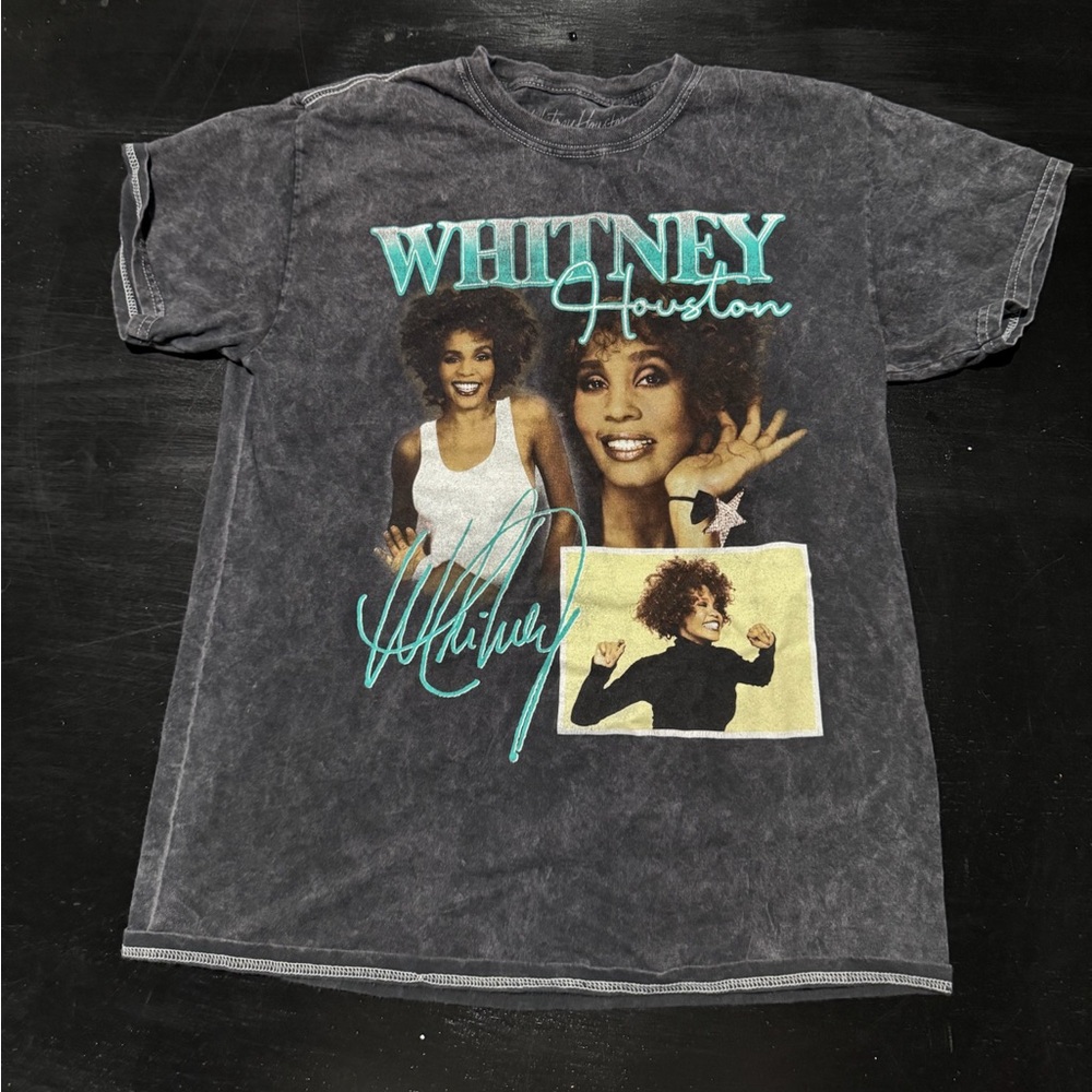 Whitney Houston Vintage Graphic Tee - Size Medium
